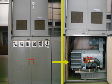 試験用発電機